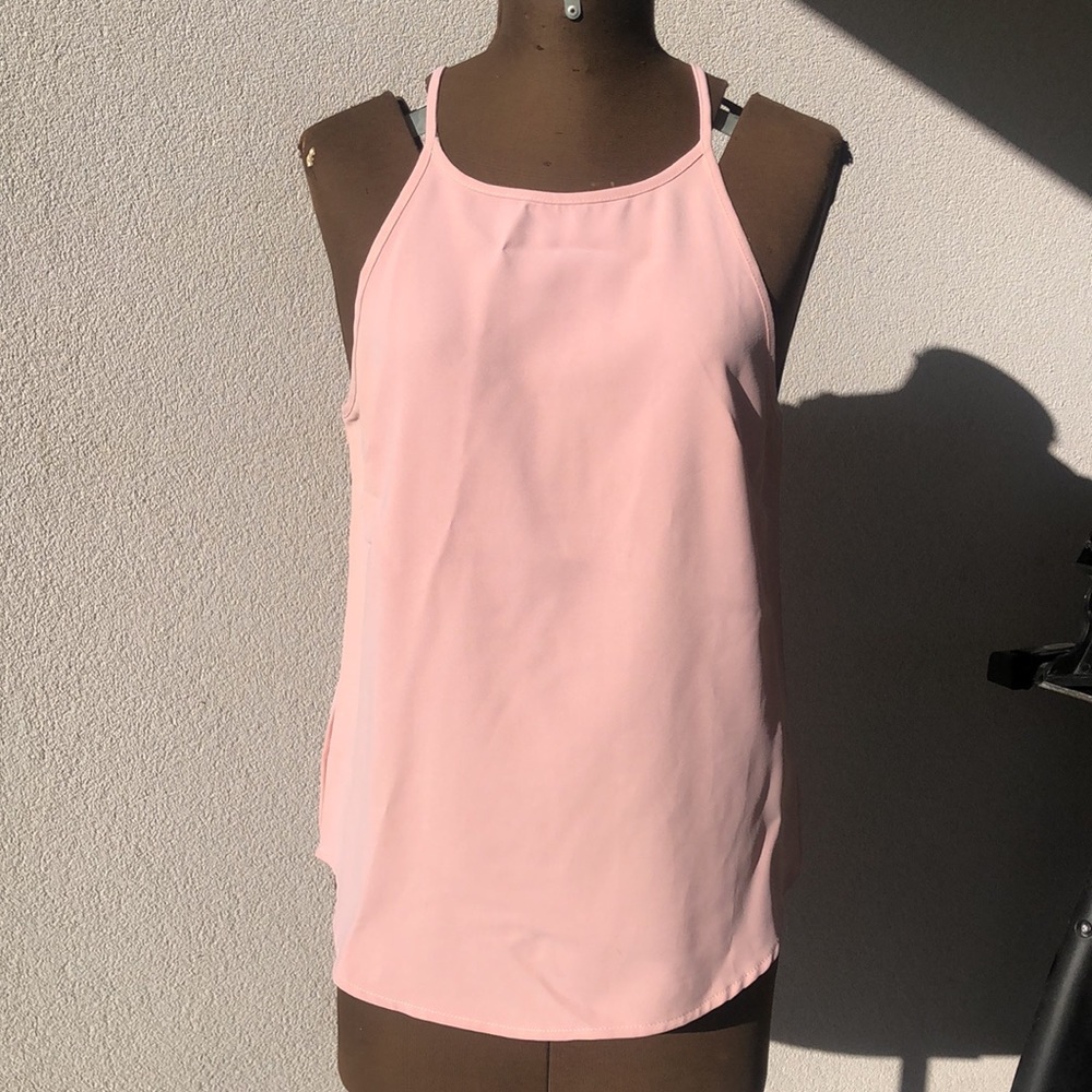 (👚3 for $20) Miracle size 10 casual pink singlet top - Picture 1 of 7